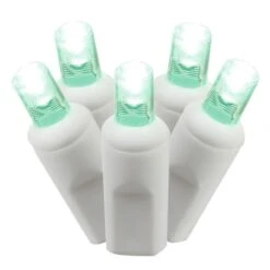 34 Foot Wide Angle LED Light Strand - 4 Inch Spacing: 100 Green Lights