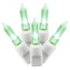 34 Foot Italian LED White Light Strand - 4 Inch Spacing: 100 Green Lights