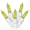 34 Foot Italian LED White Light Strand - 4 Inch Spacing: 100 Lime Lights