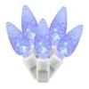 34 Foot C6 LED White Light Strand - 4 Inch Spacing: 100 Blue Lights