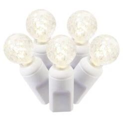 34 Foot G12 Berry LED White Light Strand - 4 Inch Spacing: Clear Lights