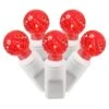 34 Foot G12 Berry LED White Light Strand - 4 Inch Spacing: Red Lights