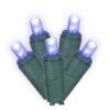 100 Foot Wide Angle LED Green Light Strand - 6 Inch Spacing: 200 Blue Lights