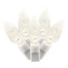 25 Foot C6 LED White Light Strand - 6 Inch Spacing: 50 Clear Lights