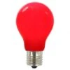 A19 LED Red Ceramic Replacement Bulb With E26 Base: 25,000 HRS