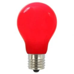 A19 LED Red Ceramic Replacement Bulb With E26 Base: 25,000 HRS