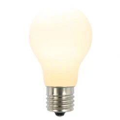 A19 LED White Ceramic Replacement Bulb With E26 Base: 25,000 HRS