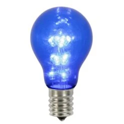 A19 LED Blue Transparent Replacement Bulb With E26 Base: 25,000 HRS