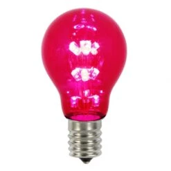 A19 LED Red Transparent Replacement Bulb With E26 Base: 25,000 HRS