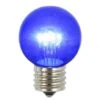 G50 LED Blue Glass Bulb With E26 Base (Set Of 5)