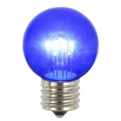 G50 LED Blue Glass Bulb With E26 Base (Set Of 5)
