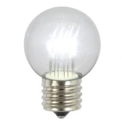 G50 LED Pure White Glass Bulb With E26 Base (Set Of 5)