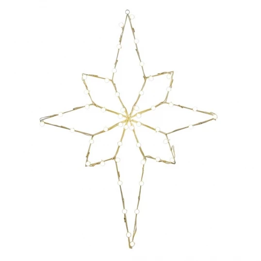 48Hx36W Inch Bethlehem Star Wire Silhouette: C7 Lights 1 48Hx36W Inch Bethlehem Star Wire Silhouette: C7 Lights