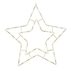 48Hx48W Inch 5 Point Star Wire Silhouette: C7 Lights