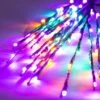 36 Inch Outdoor Tall LED Twig Lights - 3 Twigs: Mardi Gras Purple-Gold-Green LEDs