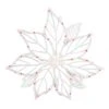 16H X 15W Inch Poinsettia Wire Silhouette: Wide Angle LED Lights