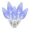 25 Foot C6 LED White Light Strand - 6 Inch Spacing: 50 Blue Lights