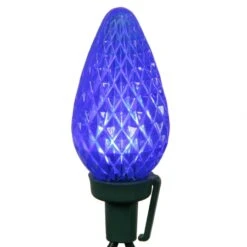 16 Foot C9 LED Light Strand - 8 Inch Spacing: Blue