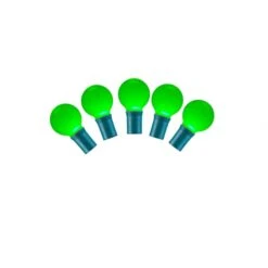 16 Foot G30 Ceramic LED Light Strand - 8 Inch Spacing: 25 Green Lights