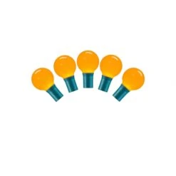 16 Foot G30 Ceramic LED Light Strand - 8 Inch Spacing: 25 Yellow Lights