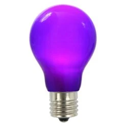 A19 LED Purple Ceramic Replacement Bulb With E26 Base: 25,000 HRS