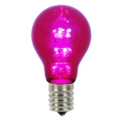 A19 LED Purple Transparent Replacement Bulb With E26 Base: 25,000 HRS