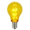 A19 LED Yellow Transparent Replacement Bulb With E26 Base: 25,000 HRS