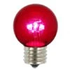 G50 LED Pink Glass Bulb With E26 Base (Set Of 5)
